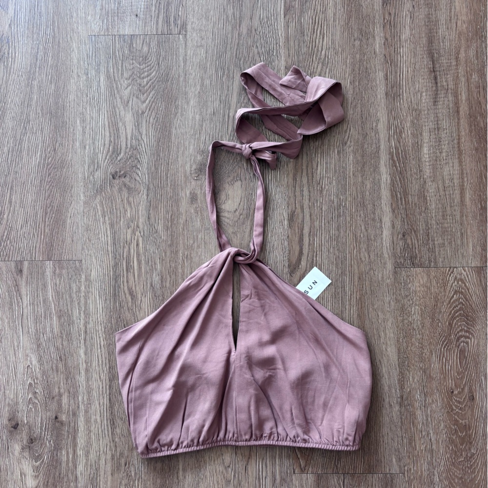 PacSun Dusty Pink Halter Top
